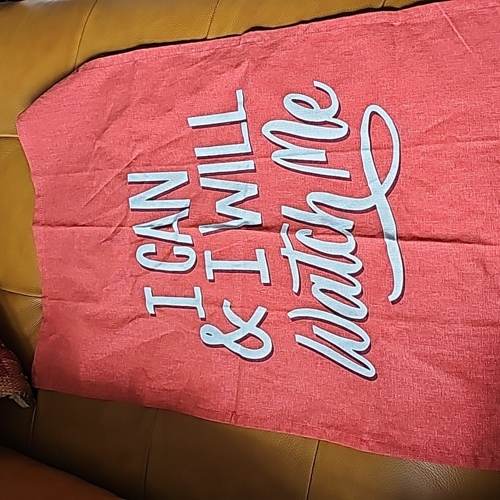 Room essentials tea towel I can and I will watch me